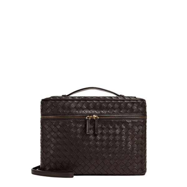 Khaite Women's Soft Vanity in Fondant - Brown Clutch Bags - The Lotus Tote Bag - Shop at Coveti