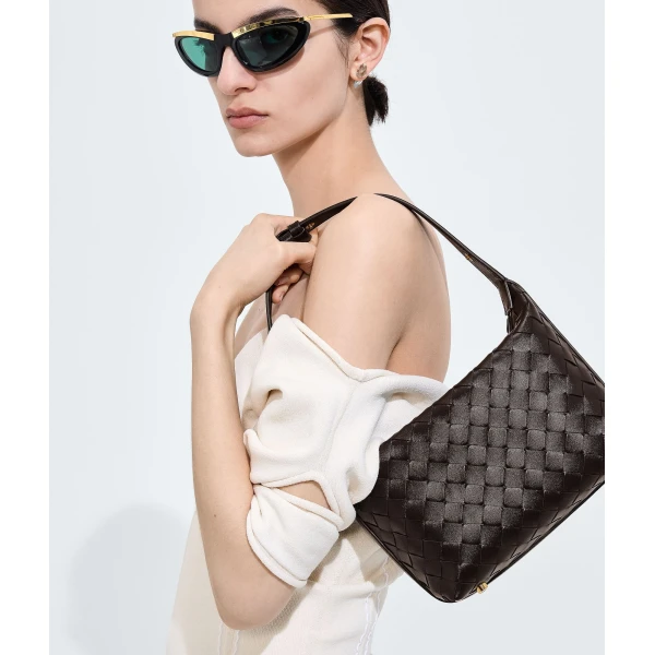 Khaite Women's Wallace in Fondant - Brown Shoulder & Crossbody Bags - The Lotus Tote Bag - Shop at Coveti