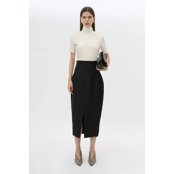 Camilla and Marc Caius High Corset Waist Midi Skirt, view 2