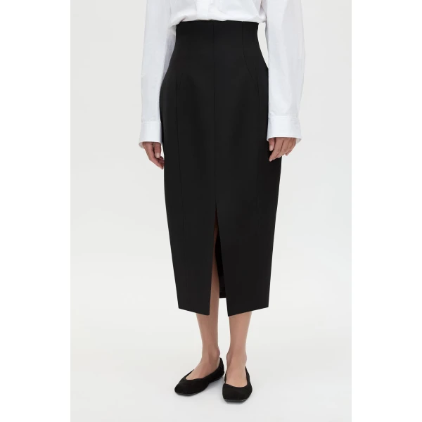 Camilla and Marc Caius High Corset Waist Midi Skirt - Skirts - Luxury Ready-to-Wear at Coveti