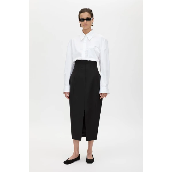 Camilla and Marc Caius High Corset Waist Midi Skirt - Skirts - Luxury Ready-to-Wear at Coveti