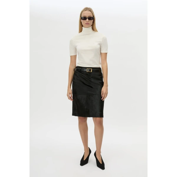 Camilla and Marc Contour Leather Skirt - Skirts - Luxury Ready-to-Wear at Coveti