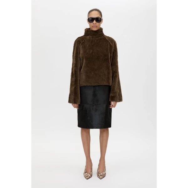 Camilla and Marc Contour Leather Skirt - Skirts - Luxury Ready-to-Wear at Coveti