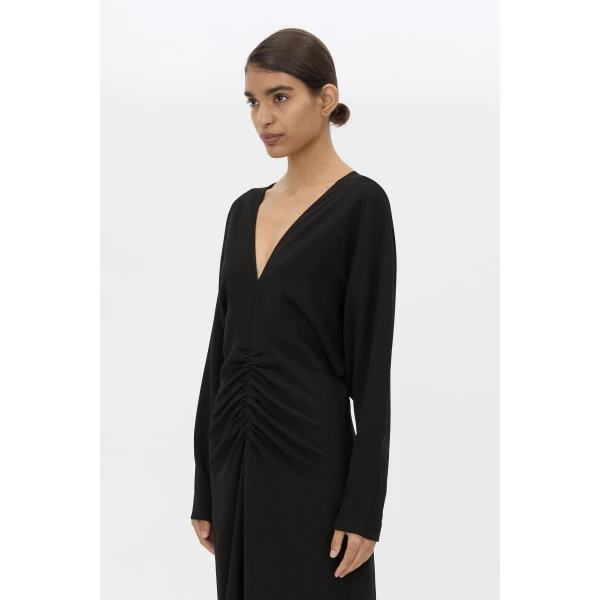 Camilla and Marc Dune Draped Waist Midi Dress - Dresses - Luxury Ready-to-Wear at Coveti