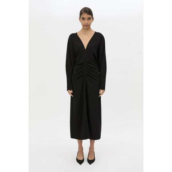 Camilla and Marc Dune Draped Waist Midi Dress - Dresses - Luxury Ready-to-Wear at Coveti