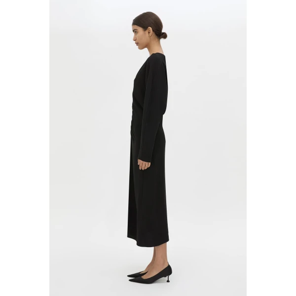 Camilla and Marc Dune Draped Waist Midi Dress - Dresses - Luxury Ready-to-Wear at Coveti
