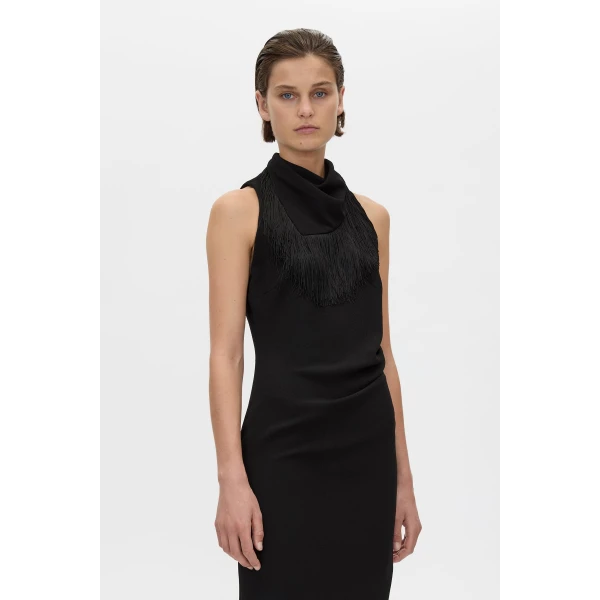 Camilla and Marc Dune Fringe Detail Midi Dress - Dresses - Luxury Ready-to-Wear at Coveti