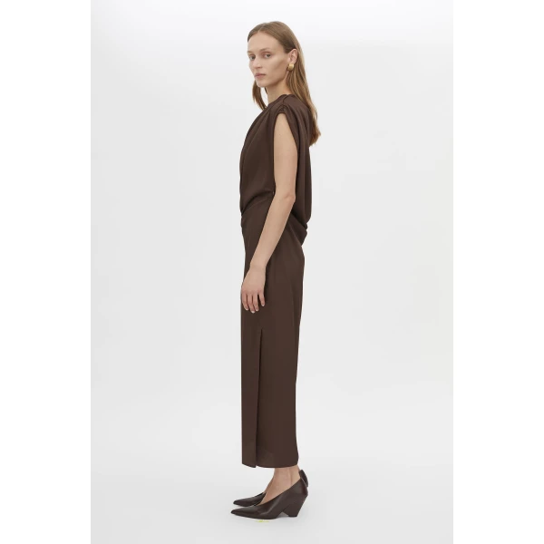 Camilla and Marc Elowyn Drape Detail Midi Dress - Dresses - Luxury Ready-to-Wear at Coveti