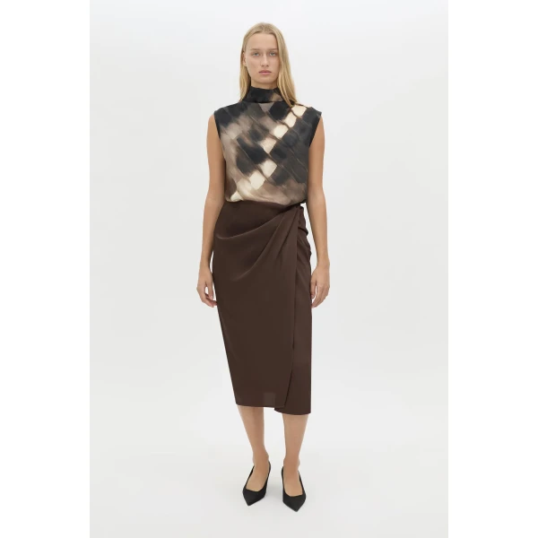 Camilla and Marc Elowyn Wrap Midi Skirt - Skirts - Luxury Ready-to-Wear at Coveti