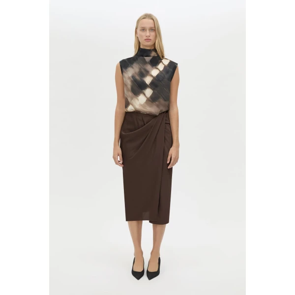 Camilla and Marc Elowyn Wrap Midi Skirt - Skirts - Luxury Ready-to-Wear at Coveti