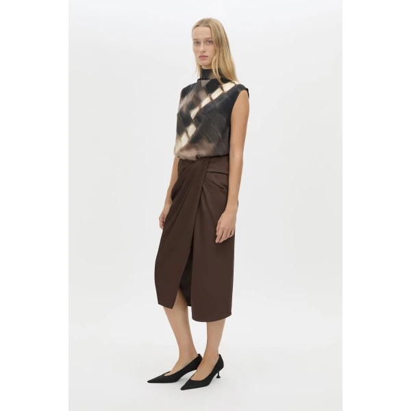 Camilla and Marc Elowyn Wrap Midi Skirt - Skirts - Luxury Ready-to-Wear at Coveti