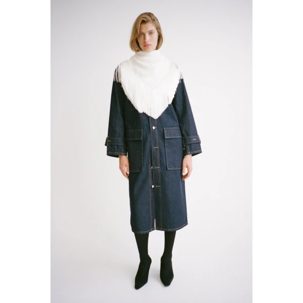 Camilla and Marc Enzo Denim Coat - Coats - Luxury Ready-to-Wear at Coveti