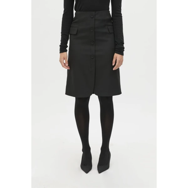 Camilla and Marc Floret Tailored Midi Skirt - Skirts - Luxury Ready-to-Wear at Coveti