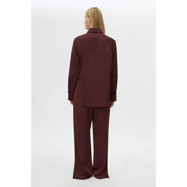 Camilla and Marc Ground Satin Long Sleeve Shirt - Tops - Luxury Ready-to-Wear at Coveti