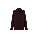 Camilla and Marc Ground Satin Long Sleeve Shirt - Tops - Luxury Ready-to-Wear at Coveti