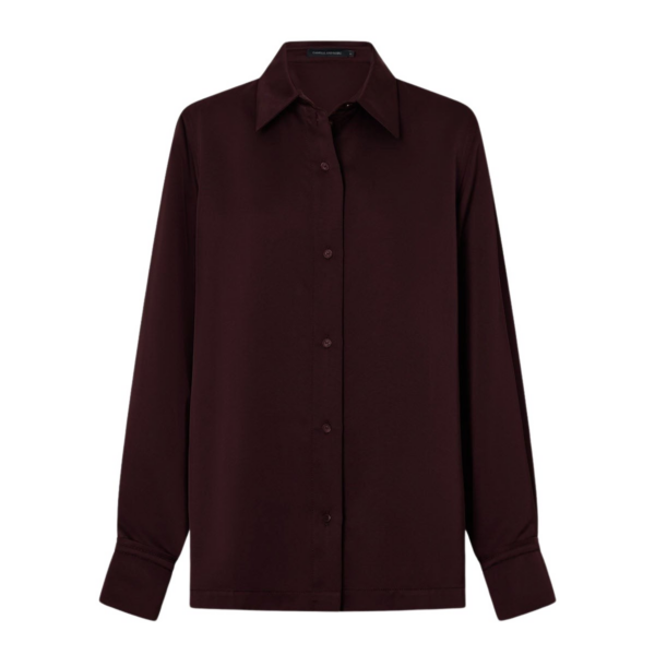 Camilla and Marc Ground Satin Long Sleeve Shirt - Tops - Luxury Ready-to-Wear at Coveti