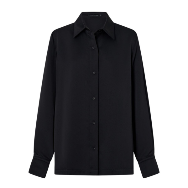 Camilla and Marc Ground Satin Long Sleeve Shirt - Tops - Luxury Ready-to-Wear at Coveti
