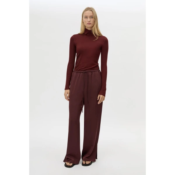 Camilla and Marc Ground Satin Pant - Pants - Luxury Ready-to-Wear at Coveti