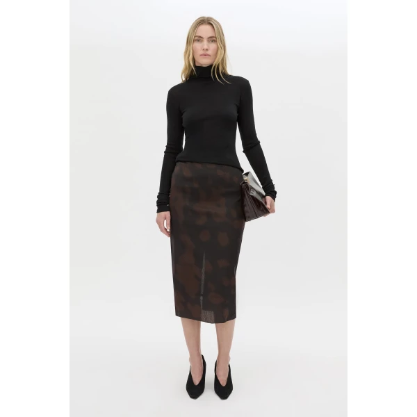 Camilla and Marc Nieve Printed Midi Skirt - Skirts - Luxury Ready-to-Wear at Coveti