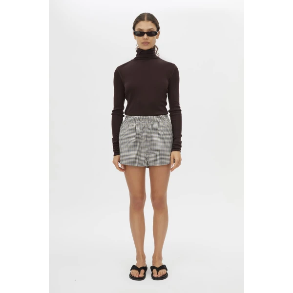 Camilla and Marc Pierce Check Short - Shorts - Luxury Ready-to-Wear at Coveti