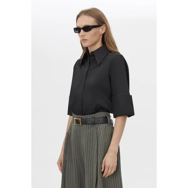Camilla and Marc Pique Short Sleeve Shirt - Tops - Luxury Ready-to-Wear at Coveti