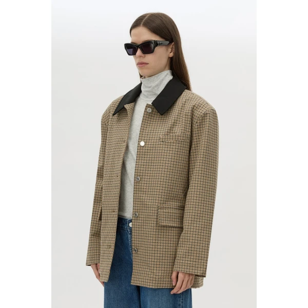 Camilla and Marc Sage Check Jacket - Jackets - Luxury Ready-to-Wear at Coveti
