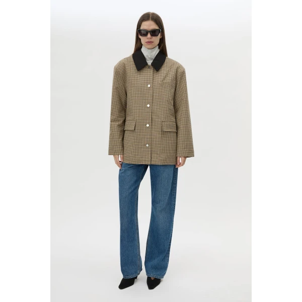 Camilla and Marc Sage Check Jacket - Jackets - Luxury Ready-to-Wear at Coveti