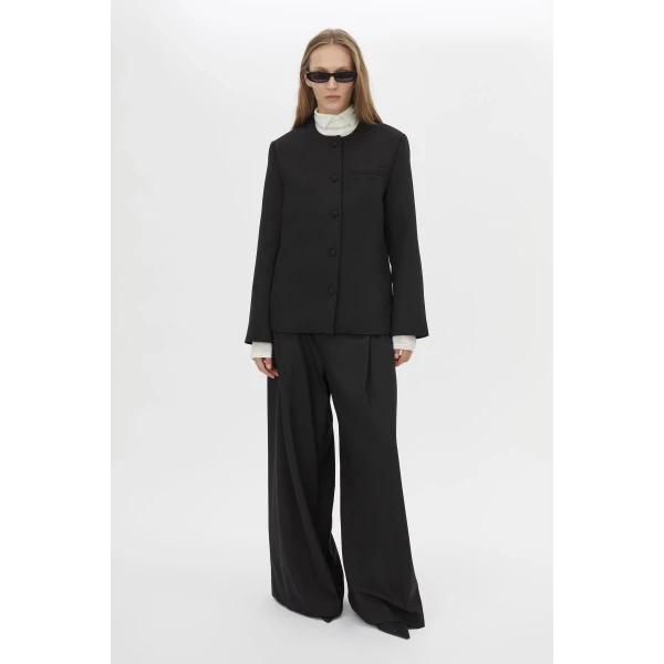 Camilla and Marc San Fitted Collarless Jacket - Jackets - Luxury Ready-to-Wear at Coveti