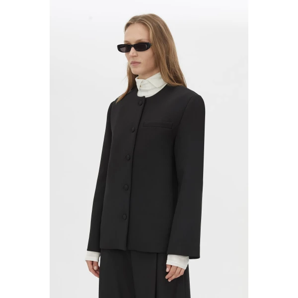 Camilla and Marc San Fitted Collarless Jacket - Jackets - Luxury Ready-to-Wear at Coveti