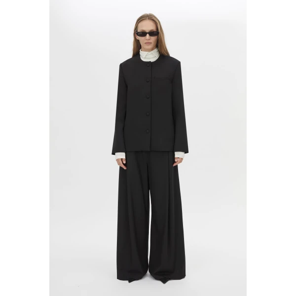 Camilla and Marc San Fitted Collarless Jacket - Jackets - Luxury Ready-to-Wear at Coveti