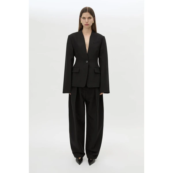 Camilla and Marc Tala Fitted Collarless Blazer - Jackets - Luxury Ready-to-Wear at Coveti