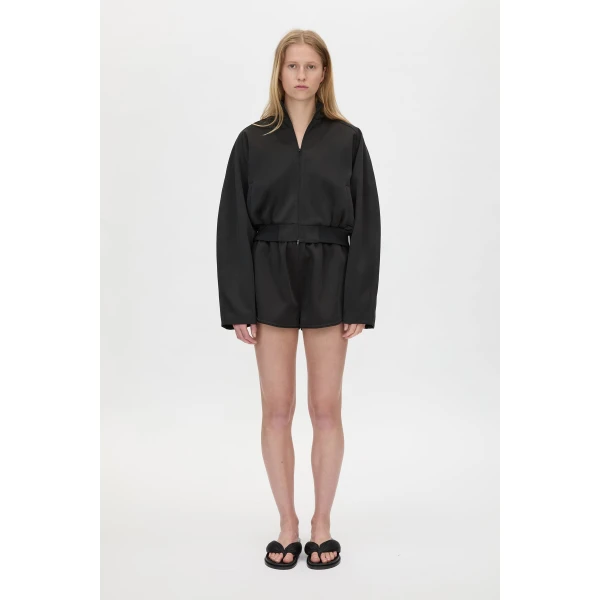 Camilla and Marc Tamar Satin Bomber Jacket - Jackets - Luxury Ready-to-Wear at Coveti