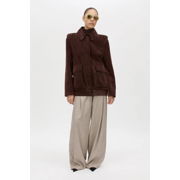 Camilla and Marc Zaha Leather Bomber - Jackets - Luxury Ready-to-Wear at Coveti