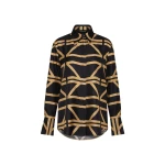 Carla-Zampatti-Black-And-Brandy-Grid-Silk-Twill-Relaxed-Shirt78934_nobg Carla Zampatti Tops