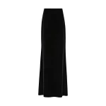 Carla-Zampatti-Black-Velvet-Column-Skirt91302_nobg Carla Zampatti Skirts