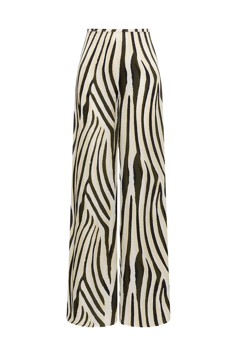 Carla Zampatti Bold Stripe Print Palazzo Pant
