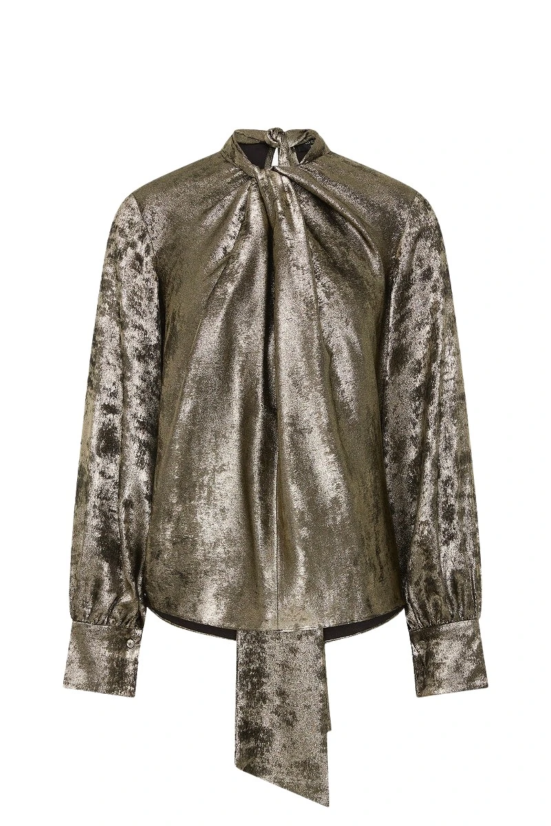Carla-Zampatti-Burnished-Metallic-Twist-Front-Blouse37486_nobg Carla Zampatti Tops