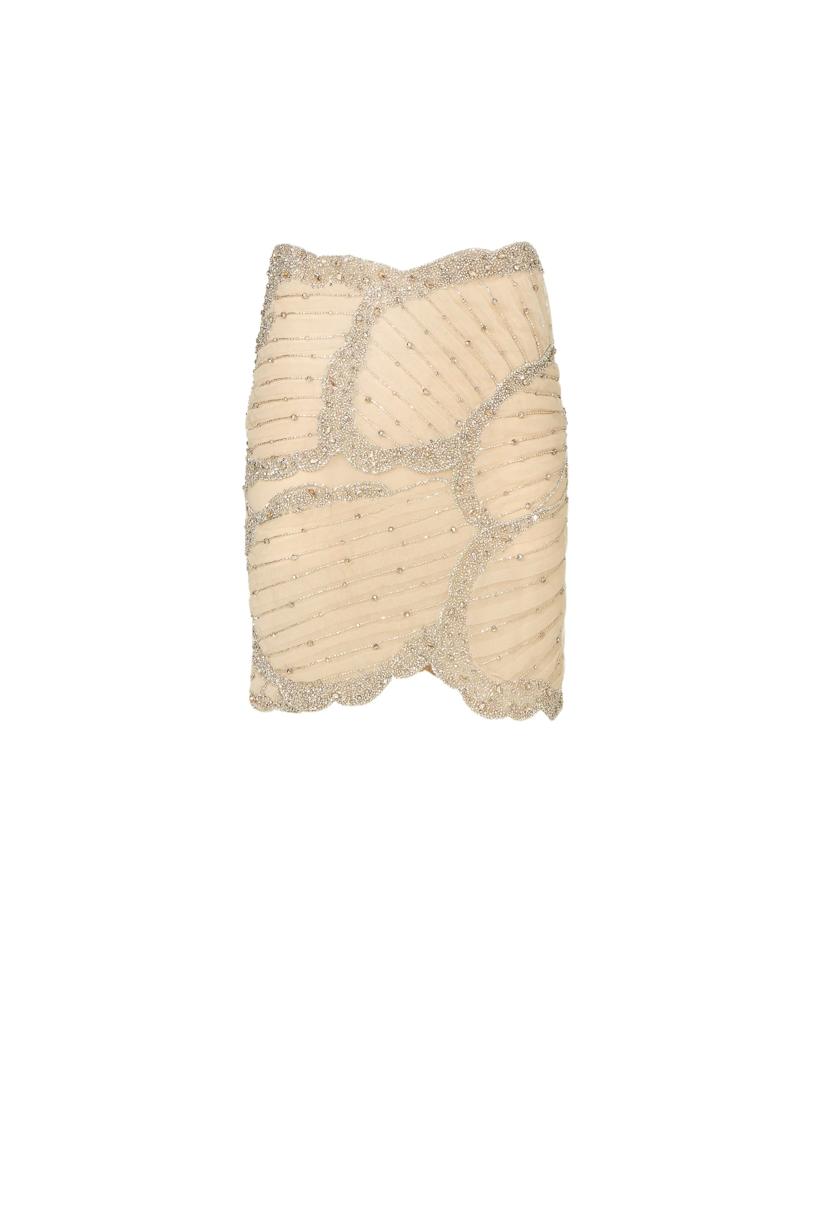 Costarellos-Odine-Crystal-Silk-Georgette-Mini-Skirt-Skirts-Coveti51045_nobg Costarellos Skirts - Romantic Greek Lace - Shop at Coveti