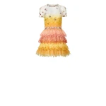 Costarellos-Orielle-Gossamer-Lace-Ombre-Tiered-Mini-Dress-Dresses-Coveti26990_nobg Costarellos Dresses - Romantic Greek Lace - Shop at Coveti