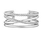 David Yurman Bold Crossover Multi Row Cuff Bracelet in Sterling Silver