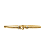 David Yurman Buckle Cablespira® Bracelet in 18K Yellow Gold with Diamonds