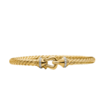 David Yurman Buckle Cablespira® Bracelet in 18K Yellow Gold with Diamonds