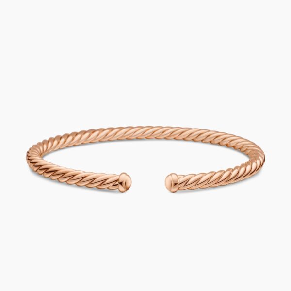 on-model styling shot|David Yurman Cable Flex® Bracelet in 18K Rose Gold