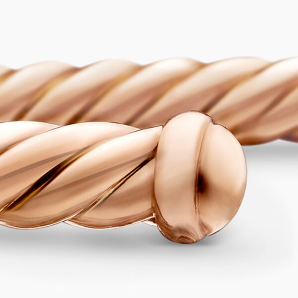 signature twisted-helix detail|David Yurman Cable Flex® Bracelet in 18K Rose Gold
