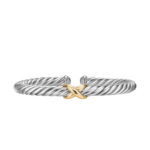 David Yurman Cable Flex® X Bracelet in Sterling Silver with 14K Yellow Gold