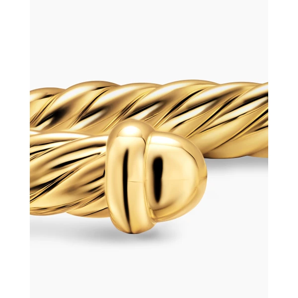 David Yurman Cablespira® Flex Bracelet in 18K Yellow Gold, 6mm, view 6