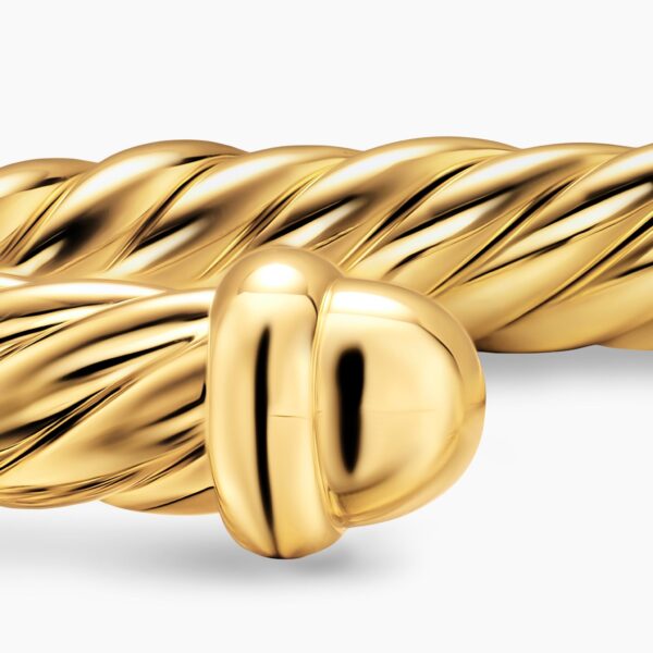 signature twisted-helix detail|David Yurman Cablespira® Flex Bracelet in 18K Yellow Gold