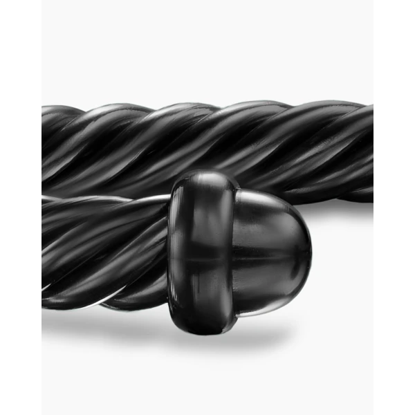 David Yurman Classic Cable Bracelet in Black Aluminum, 4mm, view 6