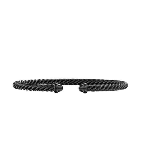 David Yurman Classic Cable Bracelet in Black Aluminum