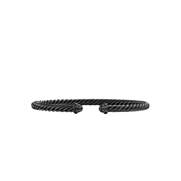 David Yurman Classic Cable Bracelet in Black Aluminum